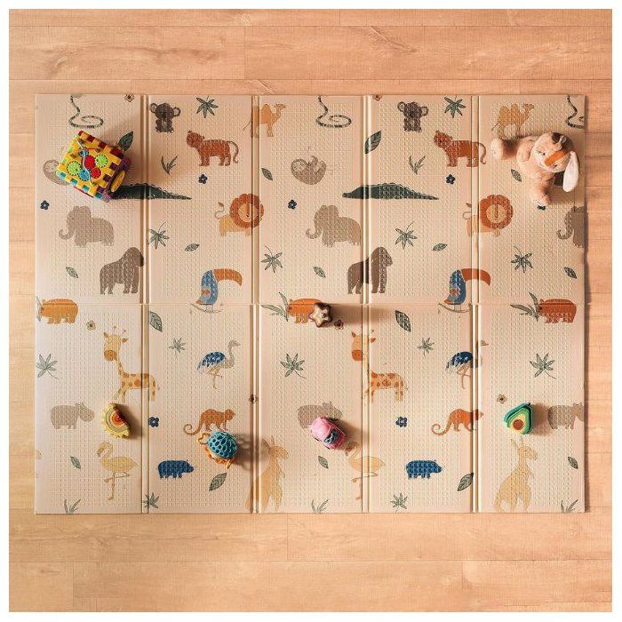 Alfombra de juego reversible - NUBY - 200 x 150 x 1 cm - Safari