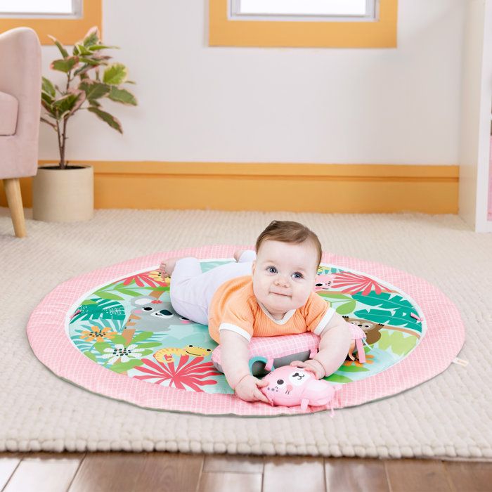 BRIGHT STARTS - Tappetino da gioco pieghevole POP 'N Wiggle Rosy Rainforest