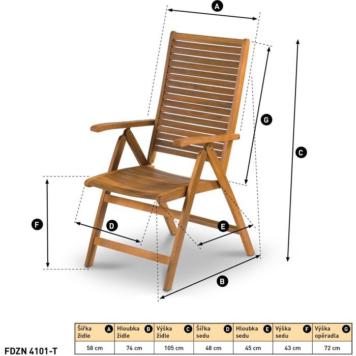 Sedia regolabile - Fieldmann - FDZN 4101-T