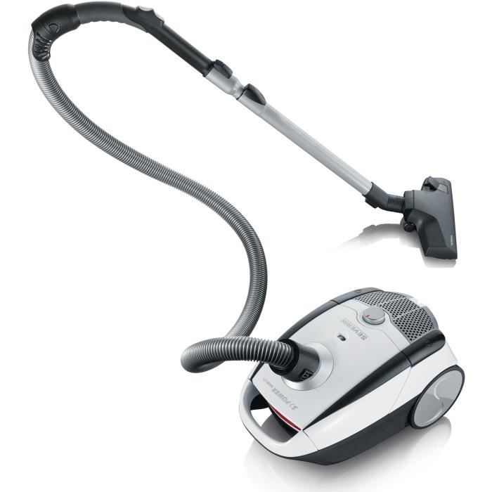 SEVERIN BC7035 Aspirapolvere con sacco, Capacit� del sacco in microfibra con chiusura igienica: 2 L, Spazzola acustica morbida + Spazzola parquet XL