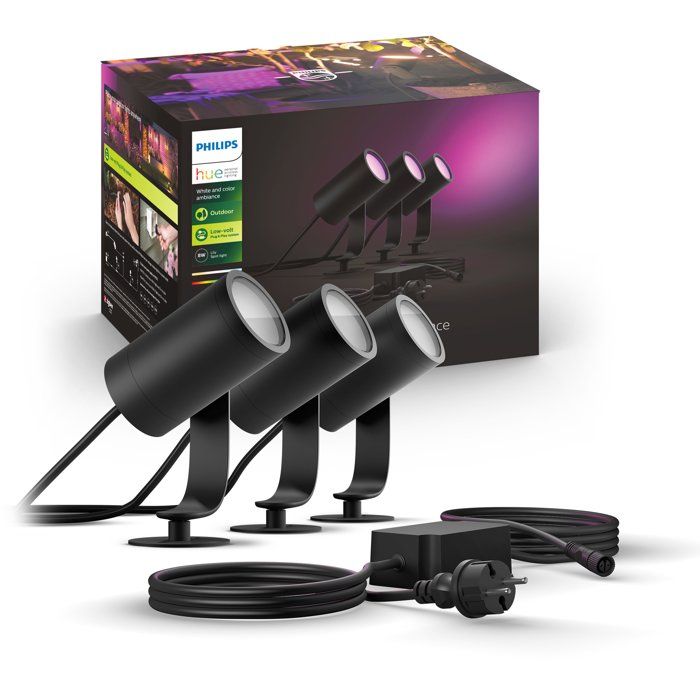 PHILIPS Kit di 3 punti collegati HW e CA Lily 8W - Antracite