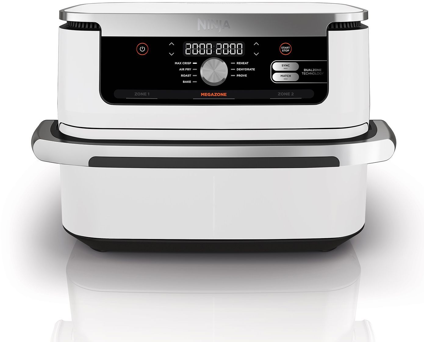 Friggitrice ad aria NINJA Foodi Flex AF500EUWH - Capacit� 10,4 l - 7 programmi di cottura - Bianco - 2470 W