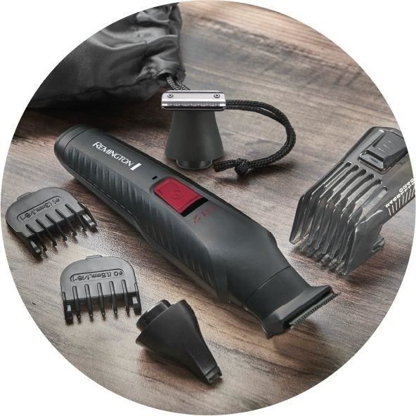 Kit multifunzione - REMINGTON - Serie G12 Grafite - 12 in 1 - Lame autoaffilanti - Durata batteria 40 min - USB