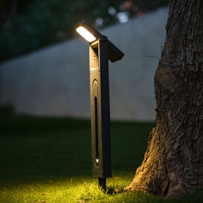 Set di 2 luci solari da giardino per vialetti - LUMISKY - BRITY - LED bianco caldo - Impermeabili - Illuminazione per vialetti da giardino