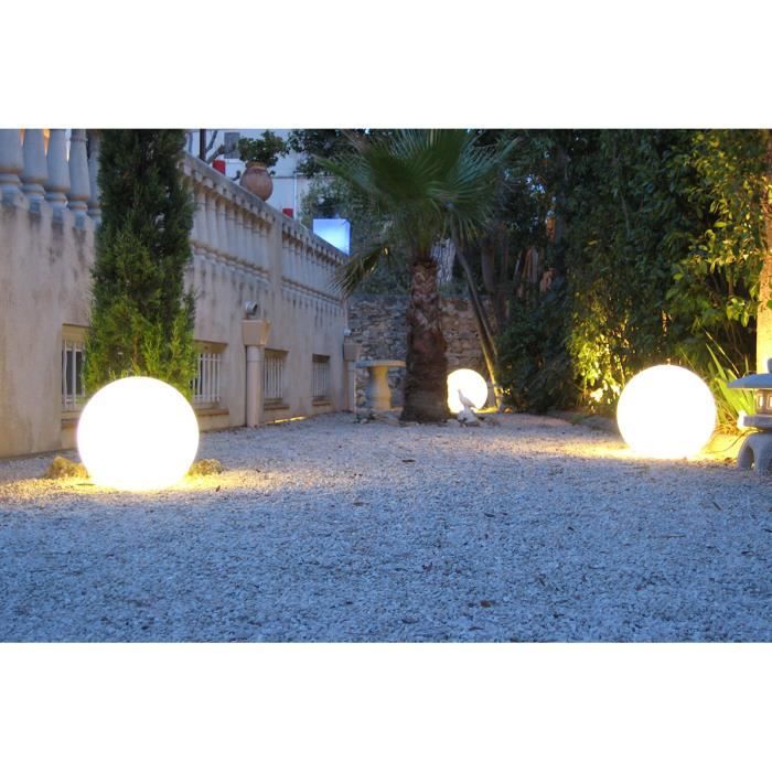 Lumisky - Balla luminosa a cavo per led all'esterno - Bobby White - �60cm Culot E27