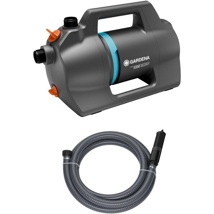 Kit pompa per irrigazione di superficie silenziosa GARDENA 5000 - Con dispositivo di aspirazione - Silenziosa - Alte prestazioni