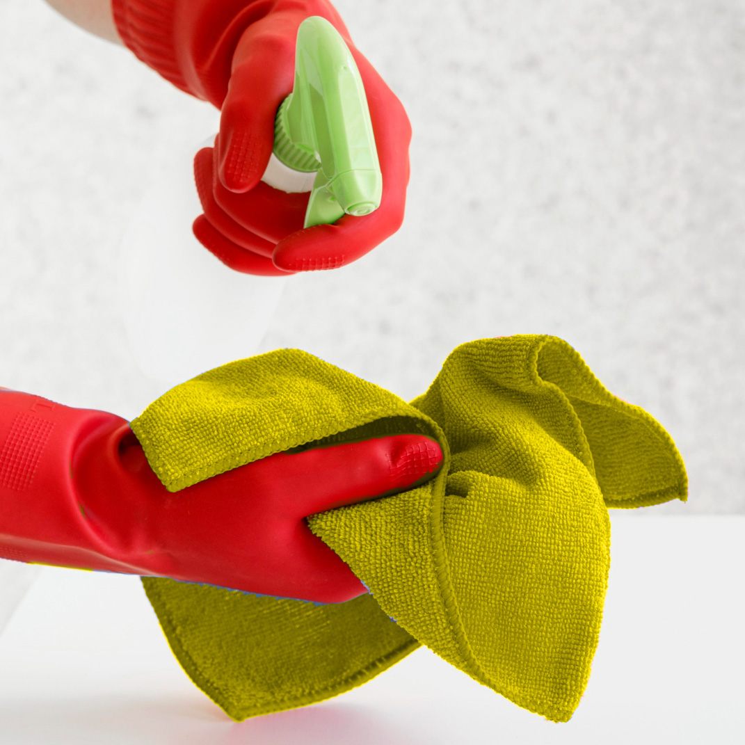 Allice yellow multipurpose microfiber cloth