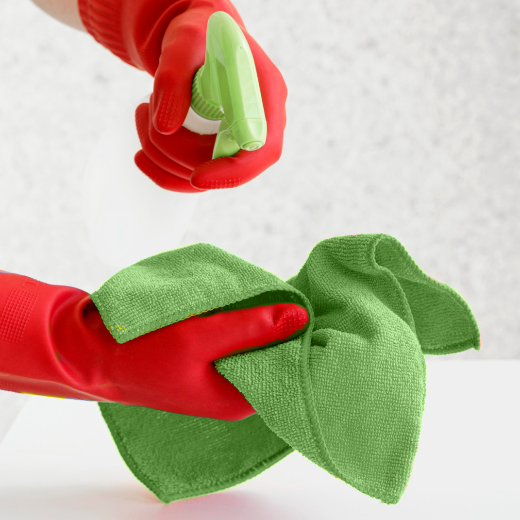 Allice green multipurpose microfiber cloth