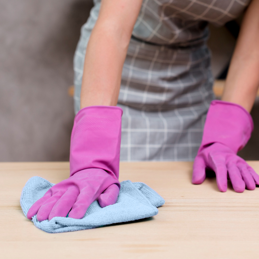 Angee blue multi-purpose abrasive corner cloth