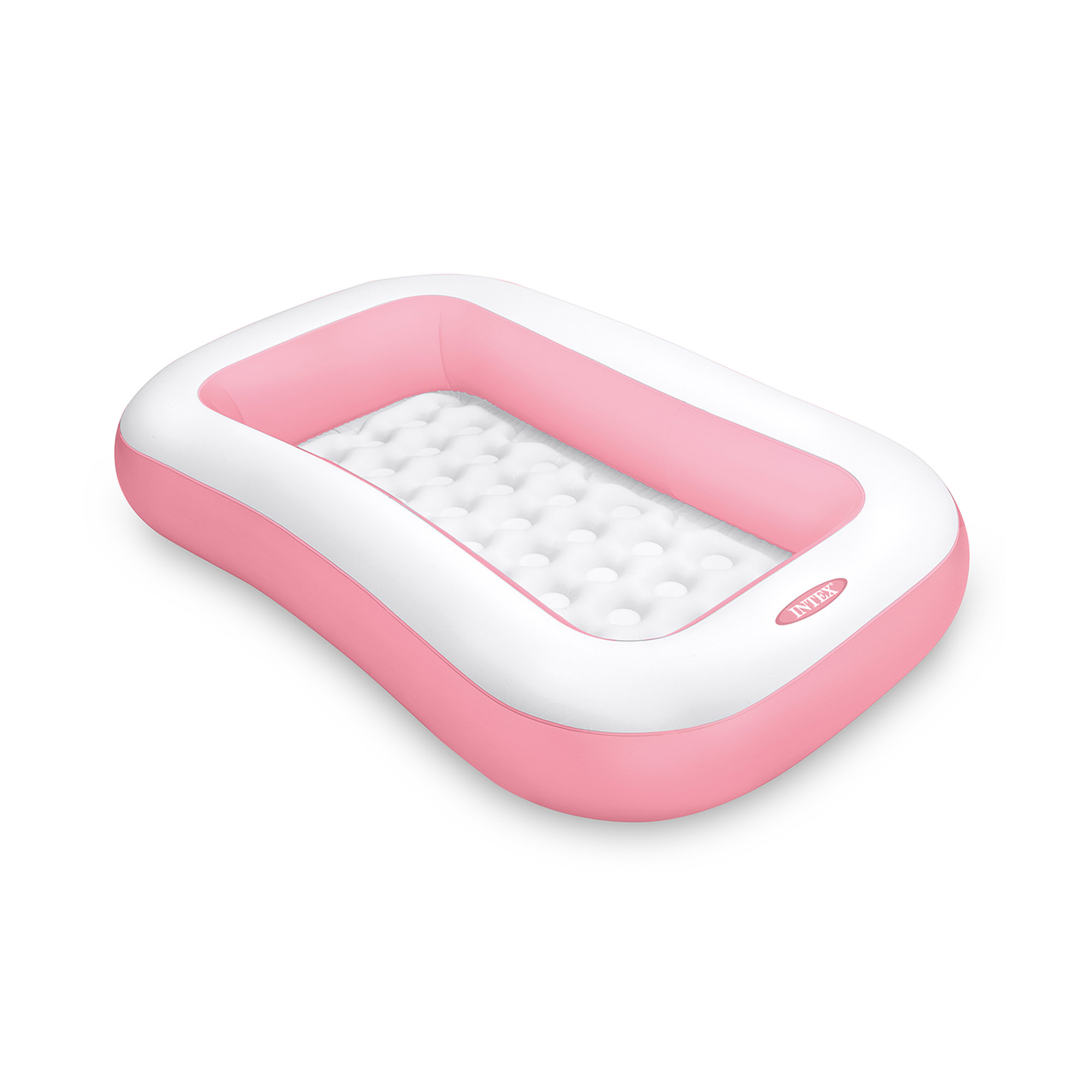 INTEX RECTANGULAR INFLATABLE POOL 2+ PINK 166X100X25CM 58423