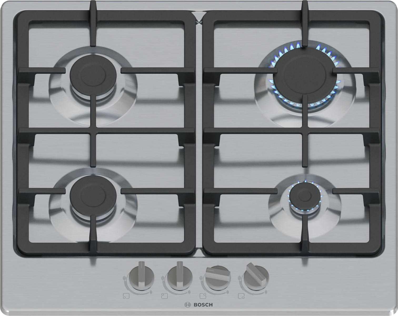 Bosch 4 ZONE 60CM INOX PGP6B5K90 Gas Hob