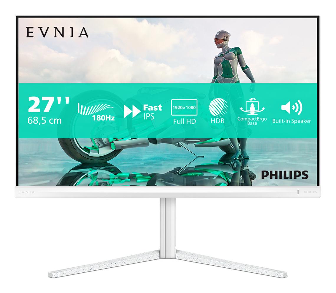 PHILIPS 27" LED FHD 180HZ MULTIMED MONITOR. HDMI/DP WHITE 27M2N3201A