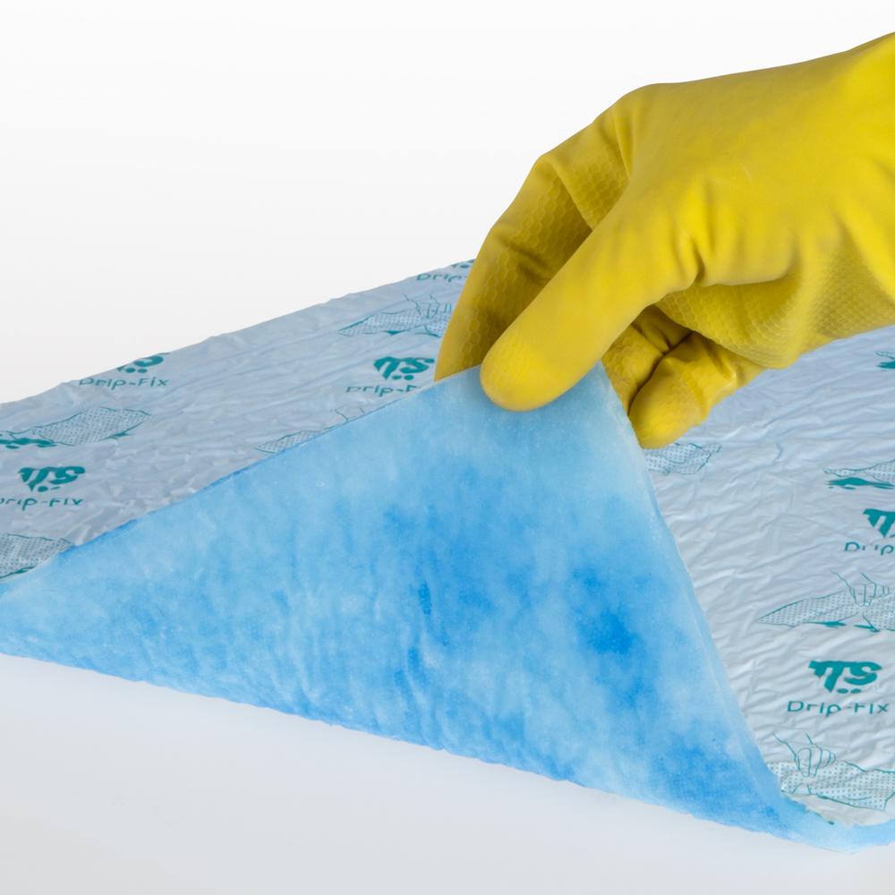 Box of 5 packs of 10 Drip-Fix ultra-absorbent disposable pads 45x33 cm