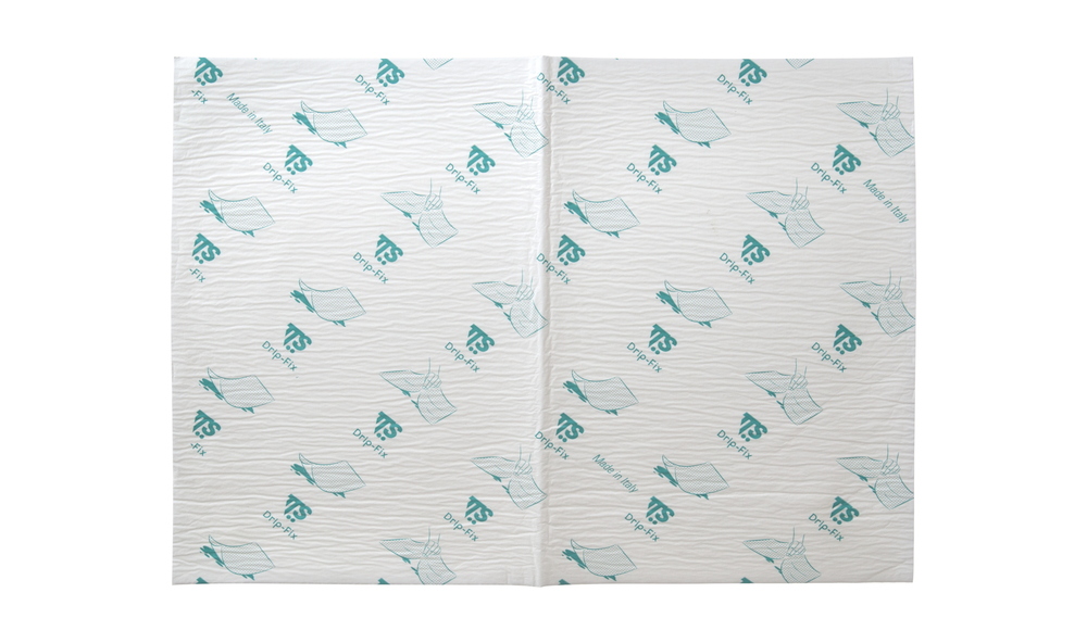 Box of 5 packs of 10 Drip-Fix ultra-absorbent disposable pads 45x33 cm