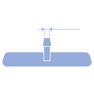 80 cm Cleaning Tool with Rubber Slats