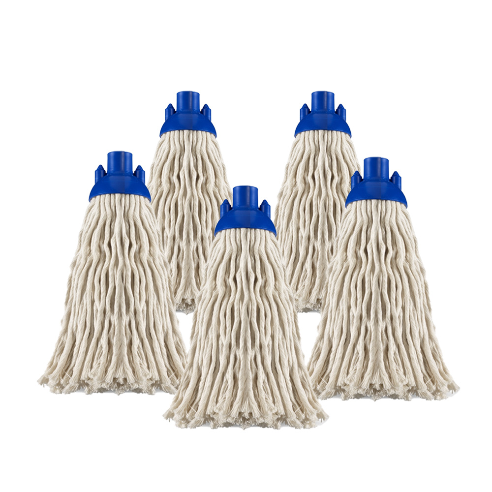 Box of 5 Thick Twisted Cotton Mops, 350 g