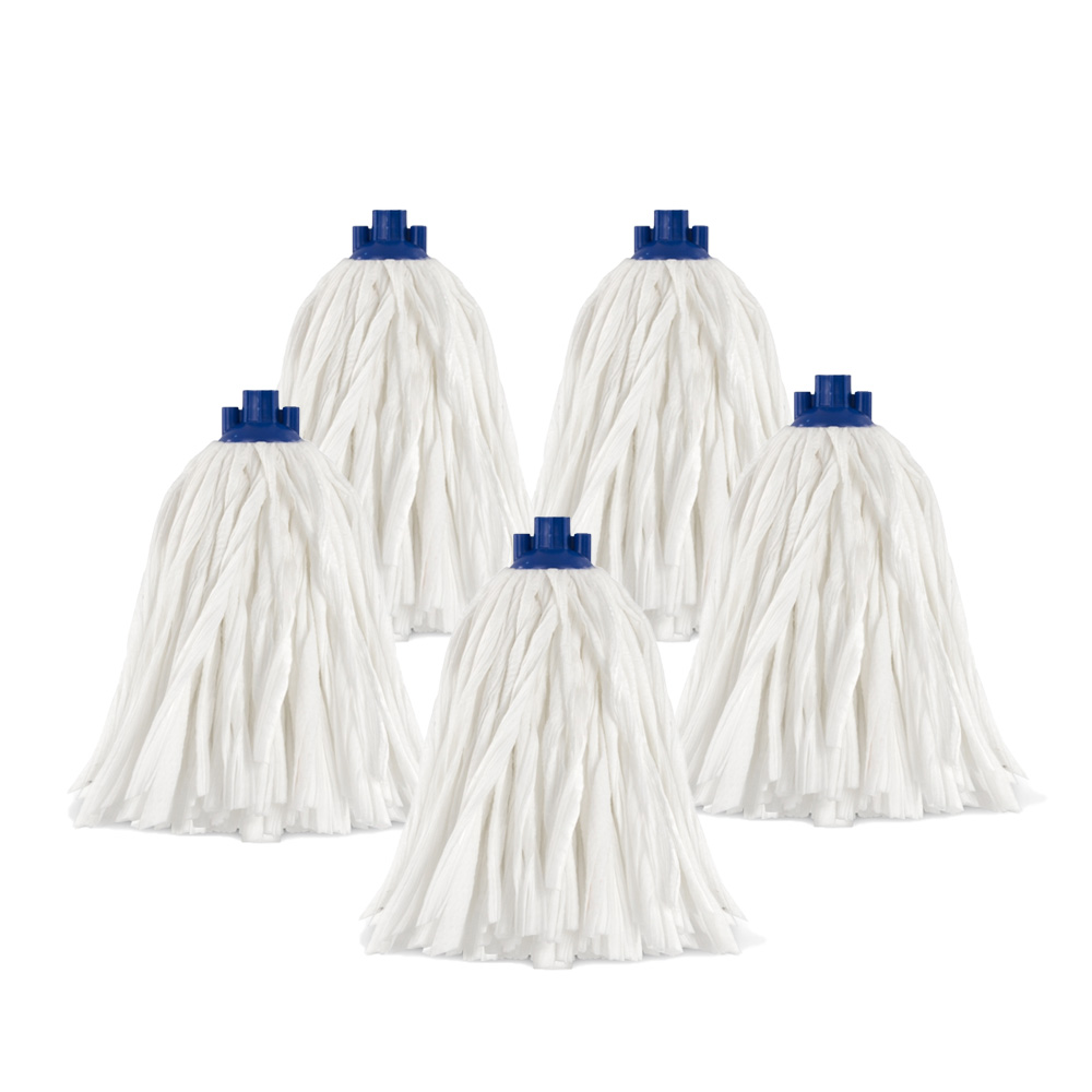 Box of 5 Twisted Mops 200 g with screw attachment