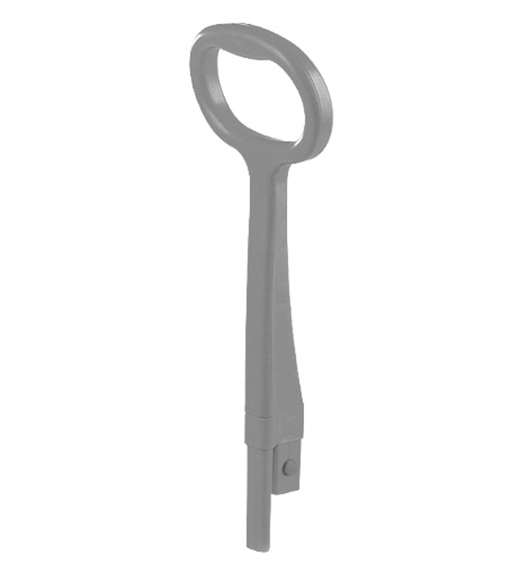 Gray plastic umbrella handle for Nick cleaning trolley