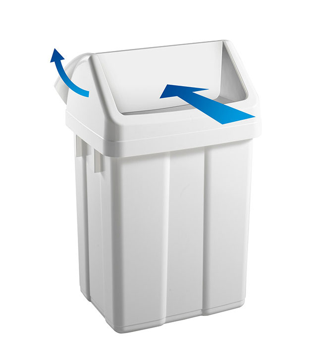 Max 12 Lt. white dustbin