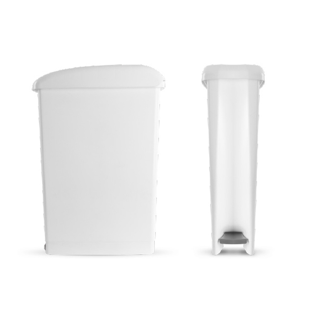 17L Pedal Trash Can with Lid and Bag Holder