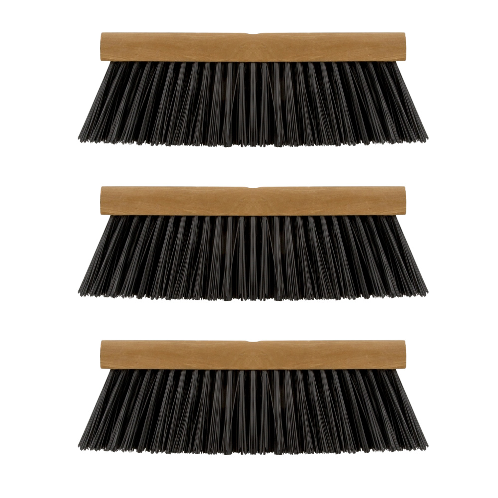 Box of 3 Linear PVC Brooms 35 cm with Screw Attachment