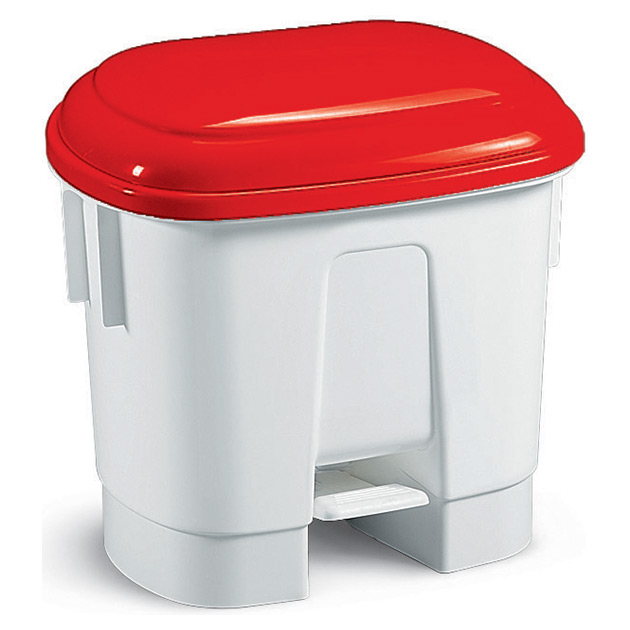 30 Lt. red Derby dustbin