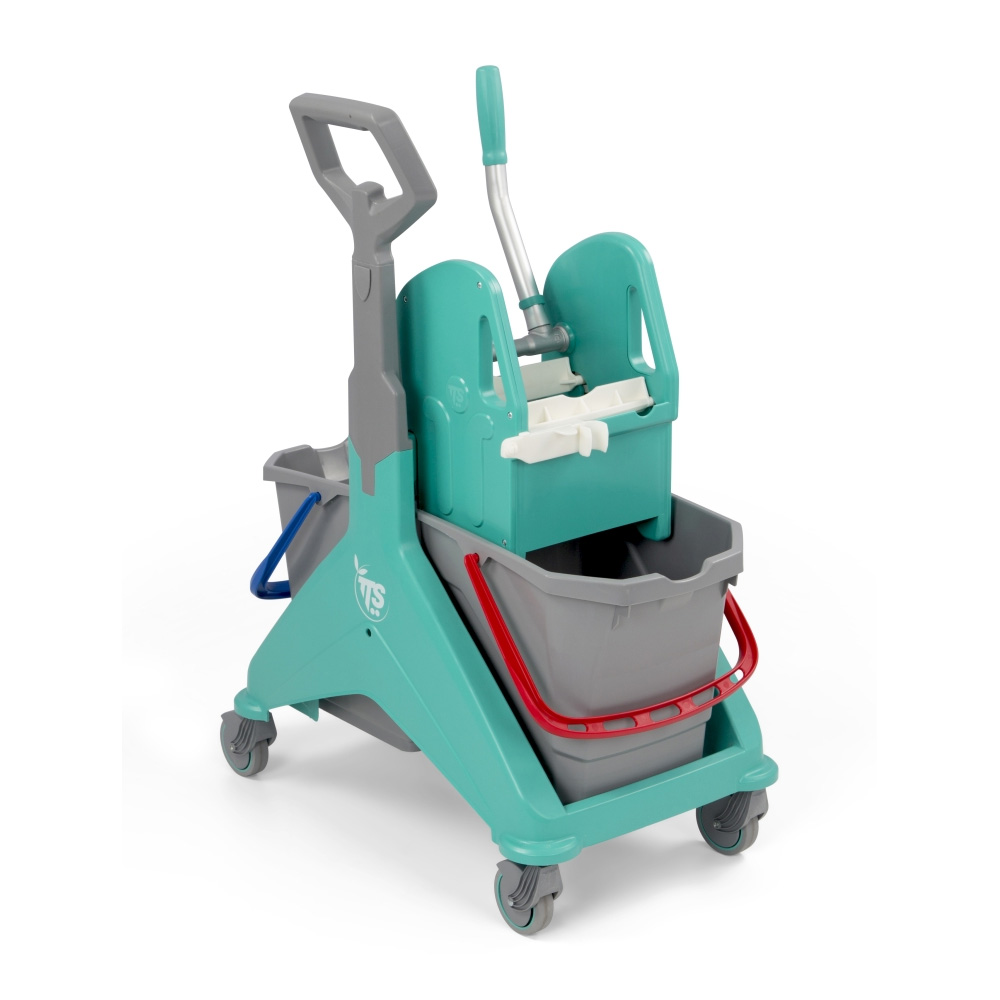 Nickita Tec 50 liter professional cleaning trolley with Tec wringer