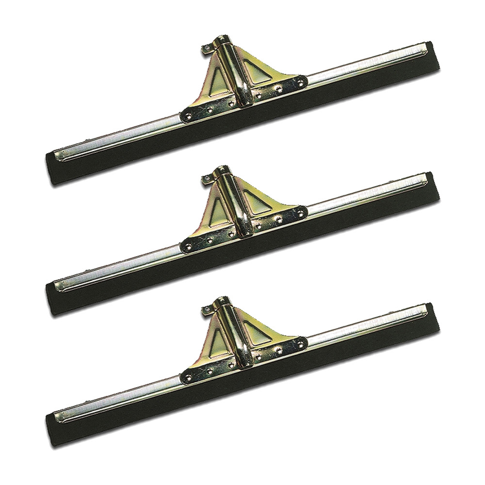 Box of 3 metal floor squeegees 45 cm