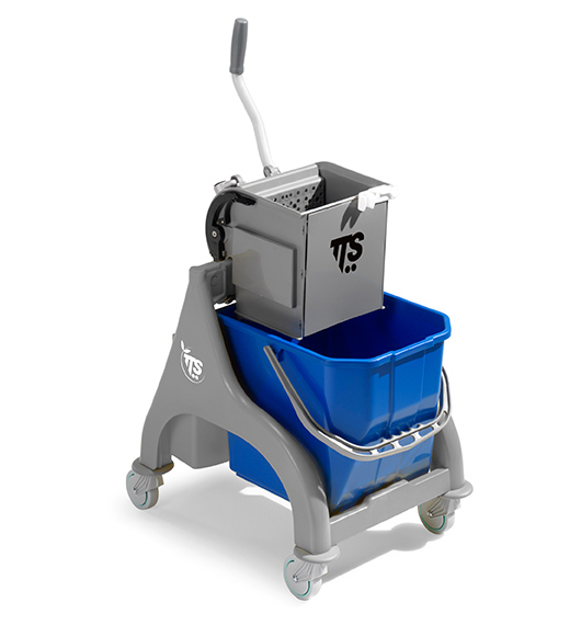 Nick gray 15 lt professional cleaning trolley with O-Key wringer