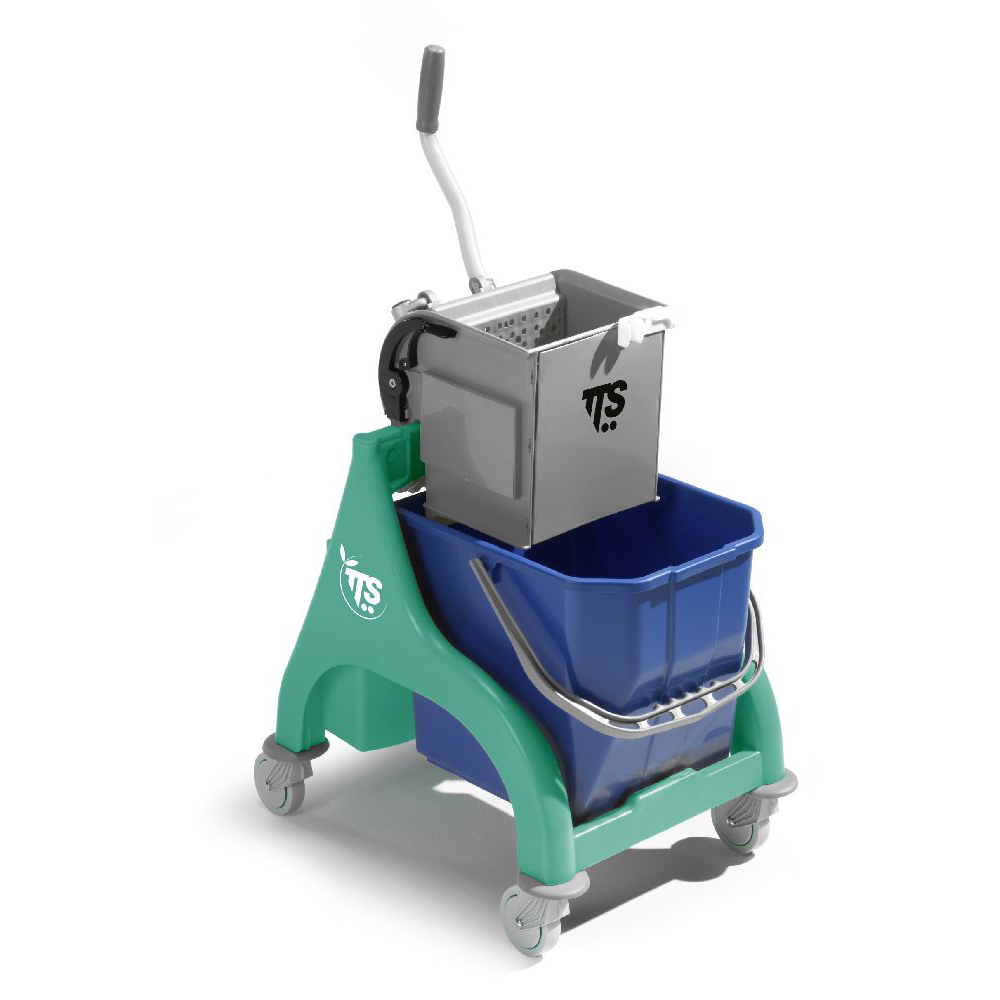 Nick green 25 lt professional cleaning trolley with O-Key wringer