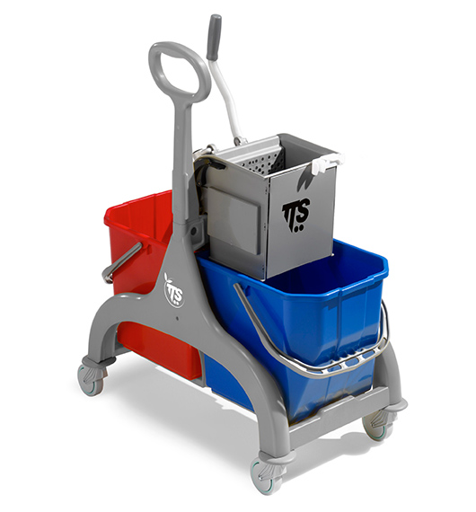 Nick gray double 30 Lt. professional cleaning trolley