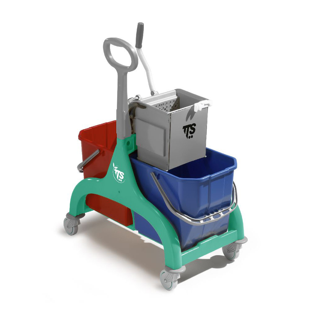 Nick green double 50 Lt. professional cleaning trolley