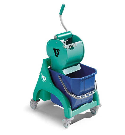 Nick green 15lt professional cleaning trolley with Dry wringer