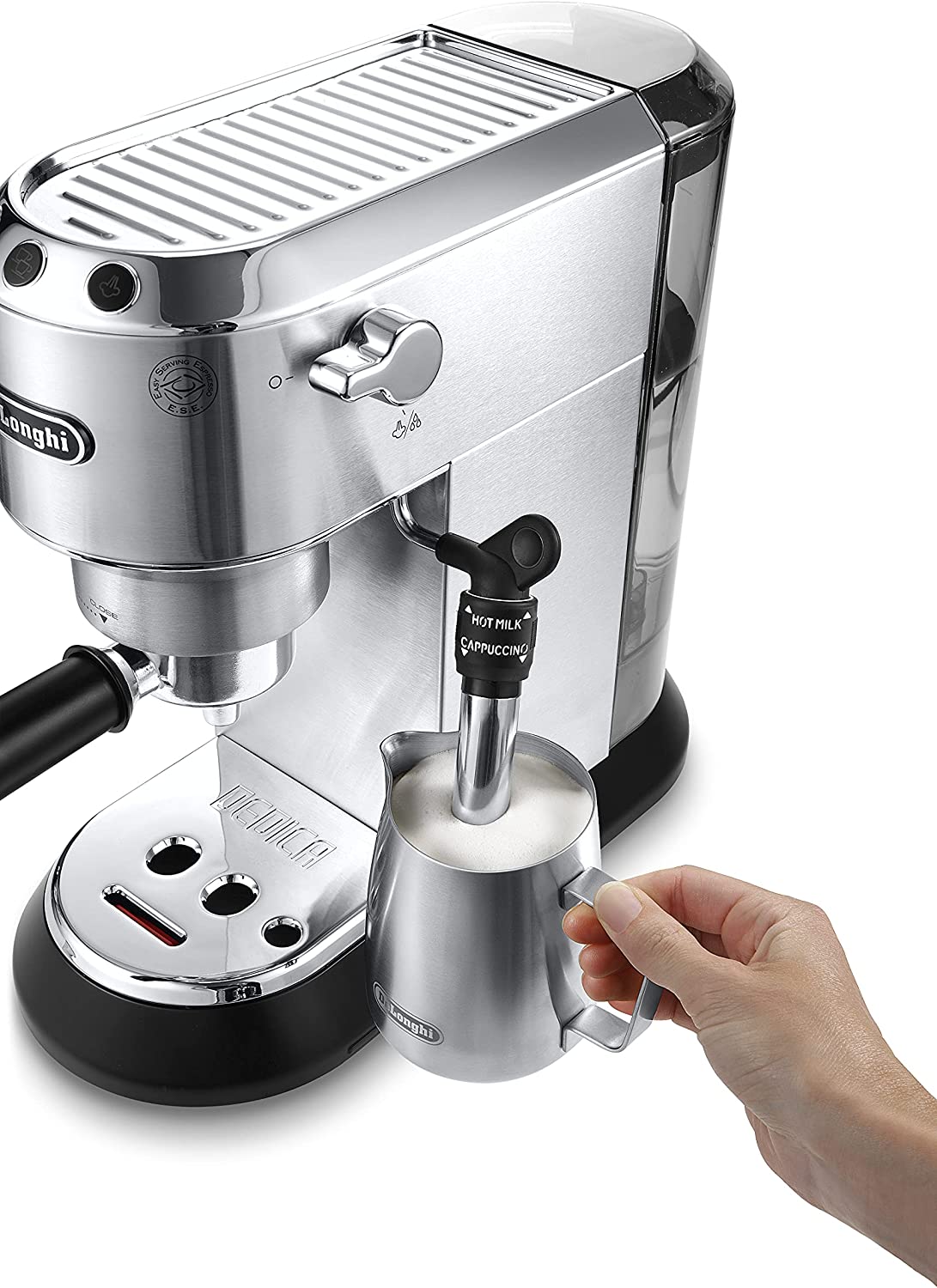 Dedica Style EC 685.M Metal manual coffee machine