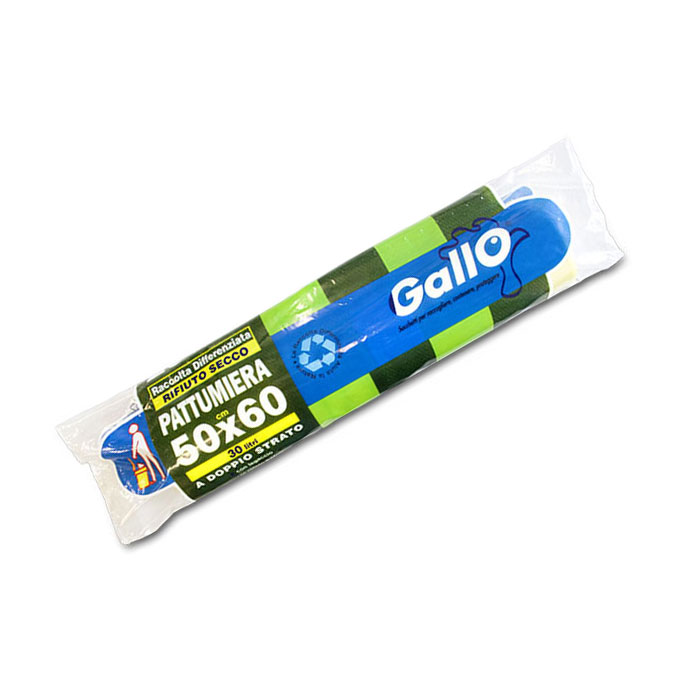 Roll of 20 50x60 cm dry waste bags