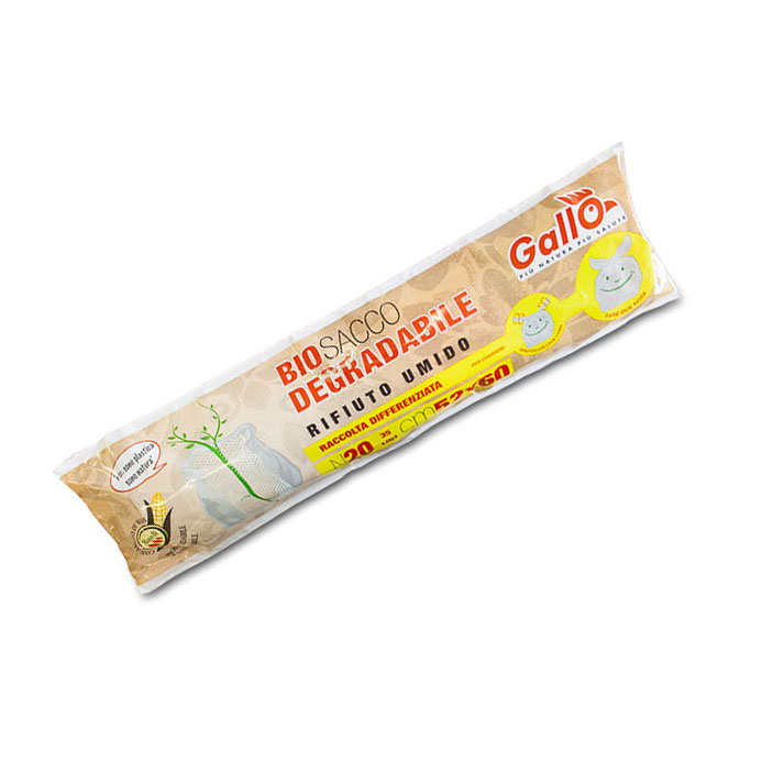 Roll of 20 biobags for wet waste measuring 52x60 cm