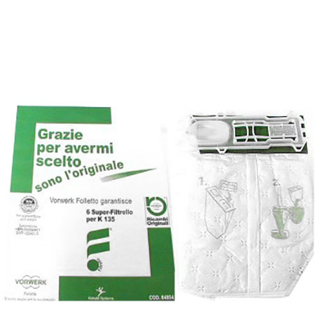 Pack of 6 Folletto Bags VK 135 - VK 136