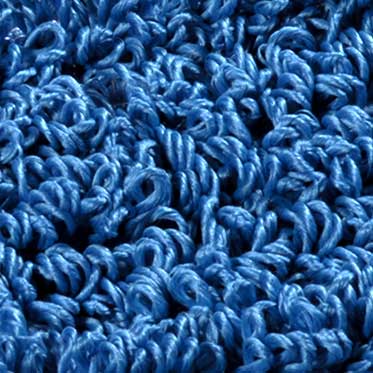 Box of 5 Velcro System Microriccio blue fringes, 40 cm.