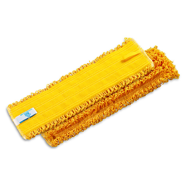 Box of 5 Velcro System Microriccio yellow fringes, 40 cm.