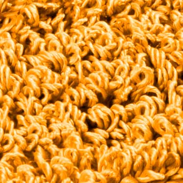 Box of 5 Velcro System Microriccio yellow fringes, 40 cm.