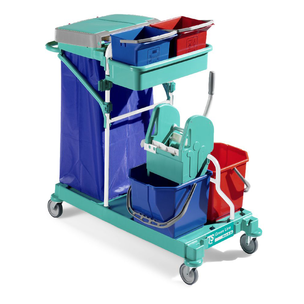 Green 400 professional cleaning trolley