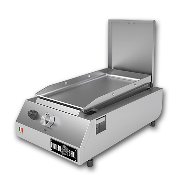 Fry Top 250 countertop gas barbecue dual use: plate and stove