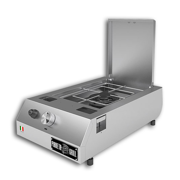 Fry Top 250 countertop gas grill with burner