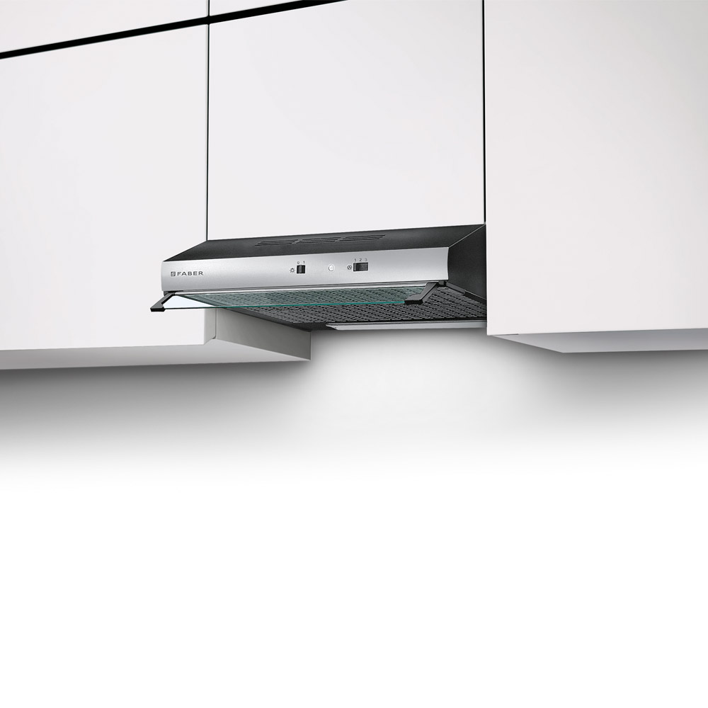 TCH04-741 built-in kitchen hood black and steel 60 cm