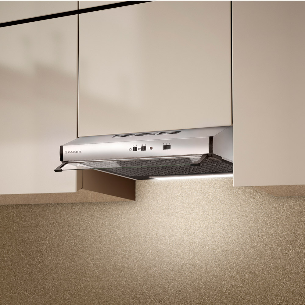 2740 SRM 90 cm built-in under-cabinet kitchen hood, stainless steel, dual motor