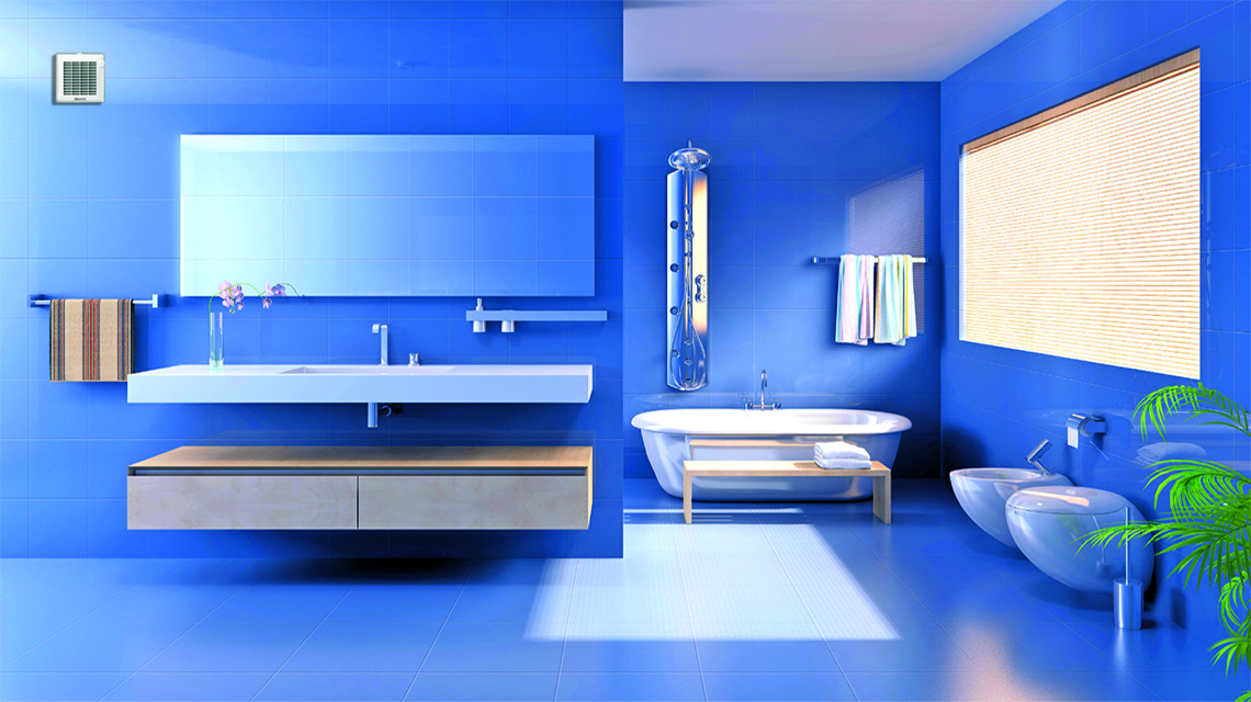 Automatic 100 mm diameter Vortice Punto bathroom vacuum