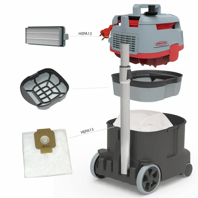 Era Tec 700 W 13 liter silent professional vacuum cleaner