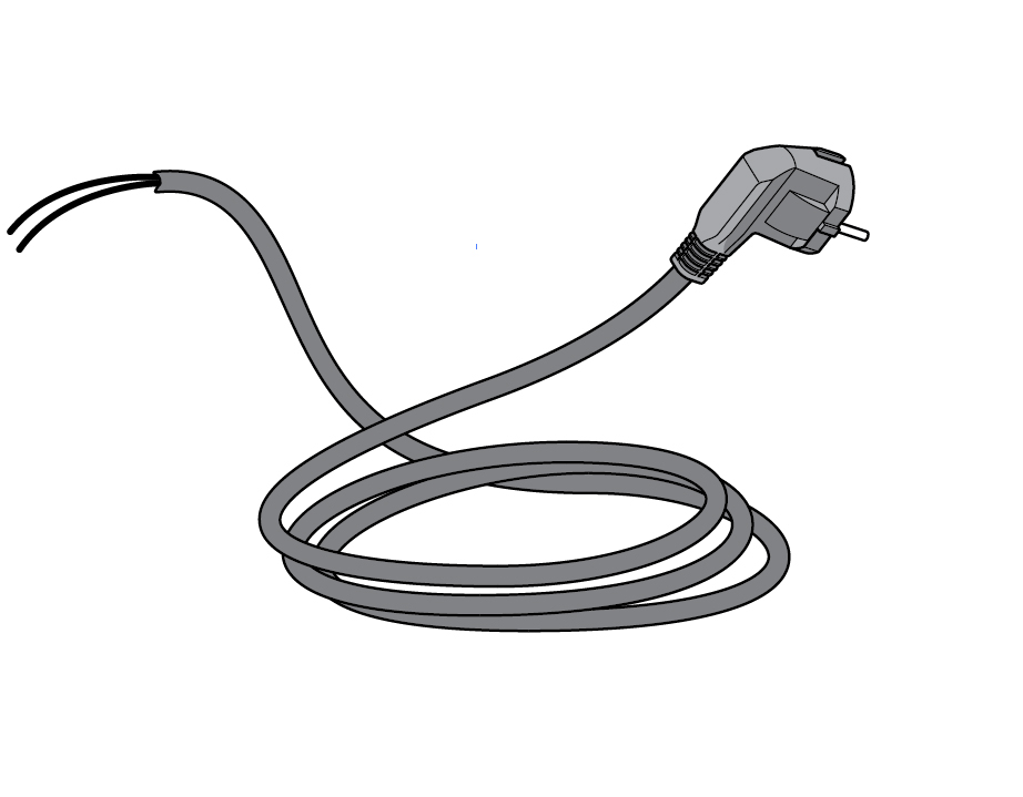 POWER CABLE WITH PLUG (SCHUKO)