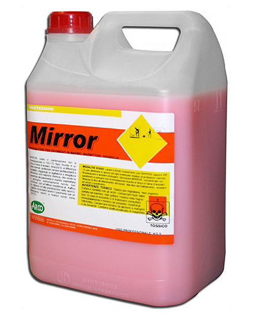 Regenerating mirror for marble floors