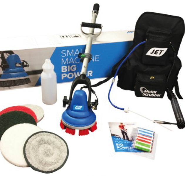 Above ground pool and multi-surface cleaner with detergent tank